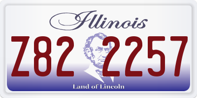 IL license plate Z822257
