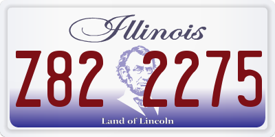 IL license plate Z822275