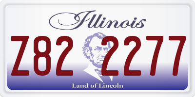 IL license plate Z822277