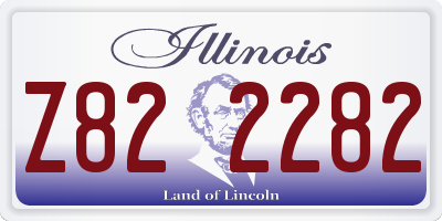 IL license plate Z822282
