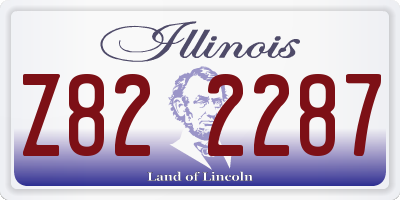 IL license plate Z822287
