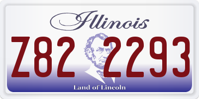 IL license plate Z822293