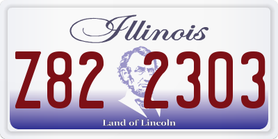 IL license plate Z822303