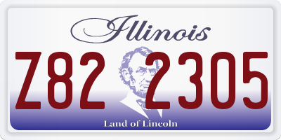 IL license plate Z822305