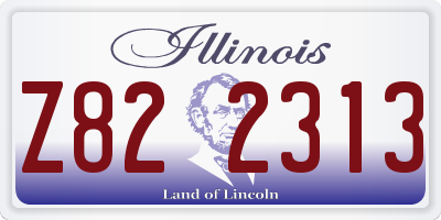 IL license plate Z822313