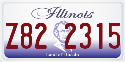 IL license plate Z822315