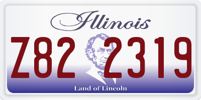 IL license plate Z822319