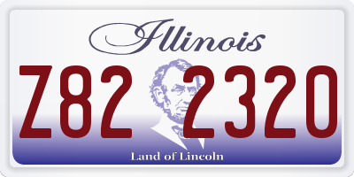 IL license plate Z822320
