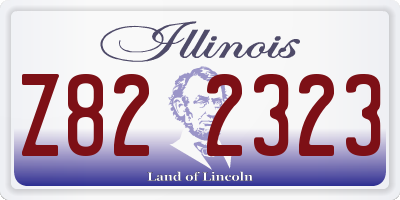IL license plate Z822323