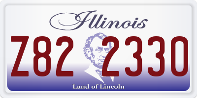 IL license plate Z822330
