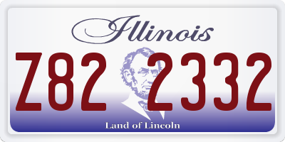 IL license plate Z822332