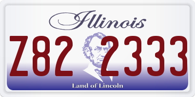 IL license plate Z822333