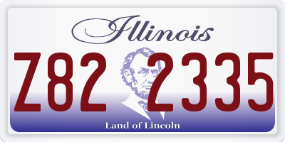 IL license plate Z822335