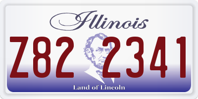 IL license plate Z822341