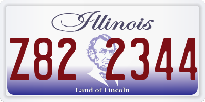 IL license plate Z822344