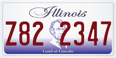 IL license plate Z822347