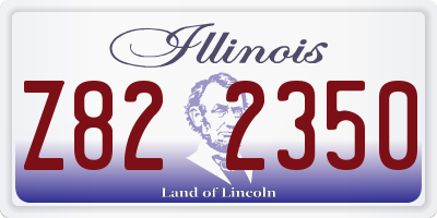 IL license plate Z822350