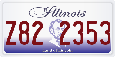 IL license plate Z822353