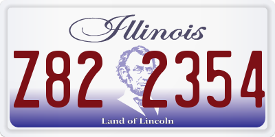 IL license plate Z822354