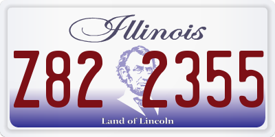 IL license plate Z822355