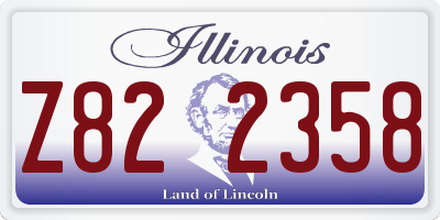 IL license plate Z822358