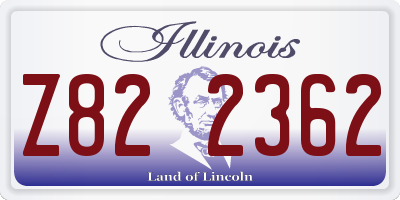 IL license plate Z822362