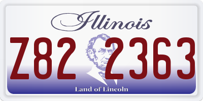IL license plate Z822363