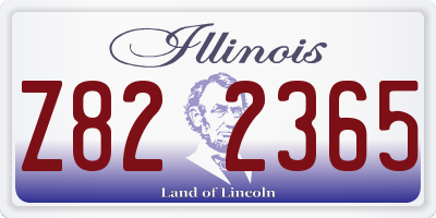 IL license plate Z822365