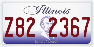 IL license plate Z822367