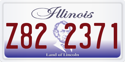 IL license plate Z822371