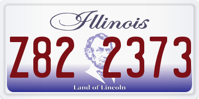 IL license plate Z822373