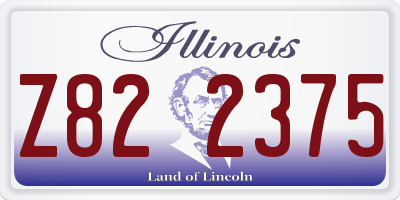 IL license plate Z822375
