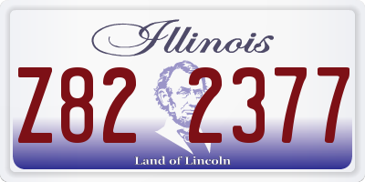 IL license plate Z822377