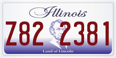 IL license plate Z822381