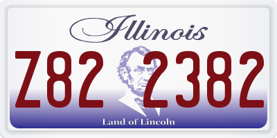 IL license plate Z822382