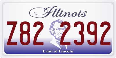 IL license plate Z822392