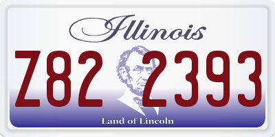 IL license plate Z822393