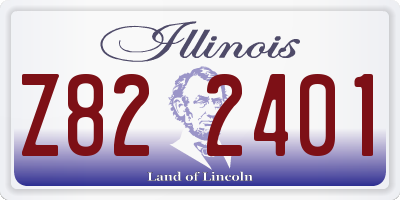 IL license plate Z822401