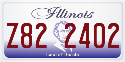 IL license plate Z822402