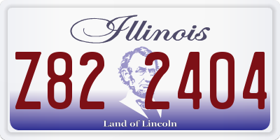 IL license plate Z822404