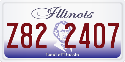 IL license plate Z822407