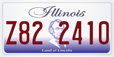 IL license plate Z822410