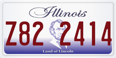 IL license plate Z822414