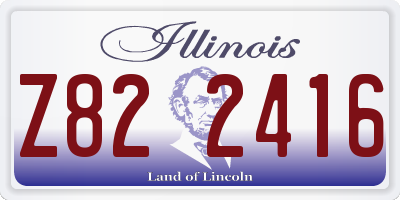 IL license plate Z822416