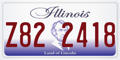 IL license plate Z822418