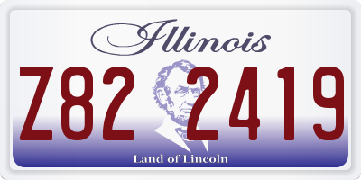 IL license plate Z822419