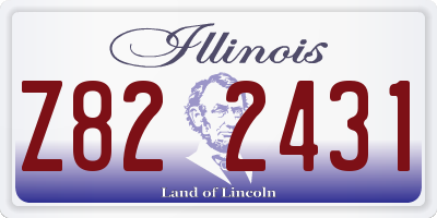 IL license plate Z822431