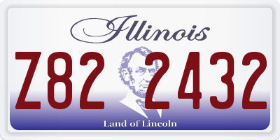 IL license plate Z822432