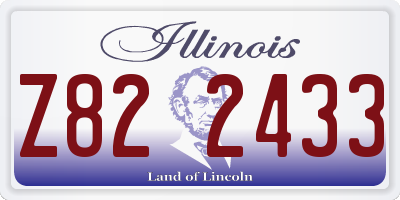 IL license plate Z822433