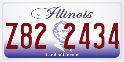 IL license plate Z822434